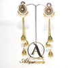 Ethnic Metal Women Dangle Earrings Pearl Fringed Round Long Earrings For Women Drops Earrings Bohemian Earrings egfradb7a-3