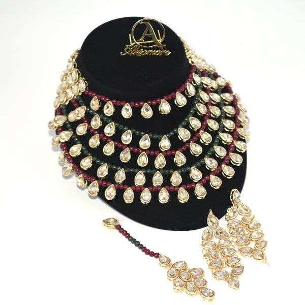 Algerian Earring Necklace bindiya Gold Color Women Wedding Jewelry Sets Africa Bride Gift 2021 jtfrgma9k-1