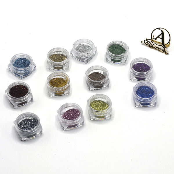 Pack of 12 glitter dust