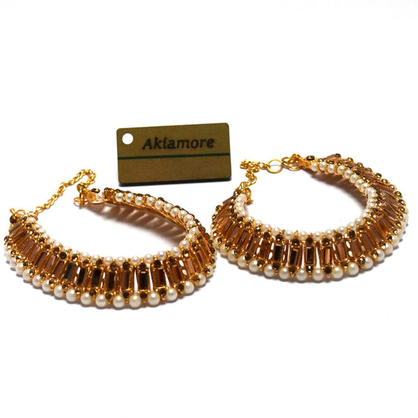 Golden stylish traditional design payal plfrsna3a-1