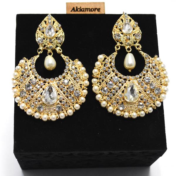 Silver Needle Hoop Earrings for Women Jewelry Statement Cubic Zircon Large Round Elegant Female Earrings egfrsrb4f-f