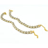 Indian Traditional Kundan Payal Gold Tone Anklet Bridal Jewerly With Pearl Beads plfrpda3b-2