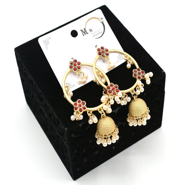 Fancy Golden Indian Ethnic Tassel Dangle Earrings For Women Big Round Gypsy Jhumka Jhumki Earring Statement Drop Earrings egfrpdb3k-1
