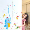 Elephant Child Height DIY Vinyl Wall Stickers For Kids Rooms Home Decor Art Decals 3D Poster Wallpaper Decoration - sk9111