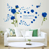 SK9195B Fashion Rose Flower Wall Sticker