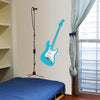 Guitar stickers dance music studio decoration removable wall stickers bedroom cupboard decorate home decor ay9115