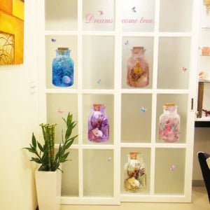 Hm31004 Dream Flower Glass Bottle Wall Sticker