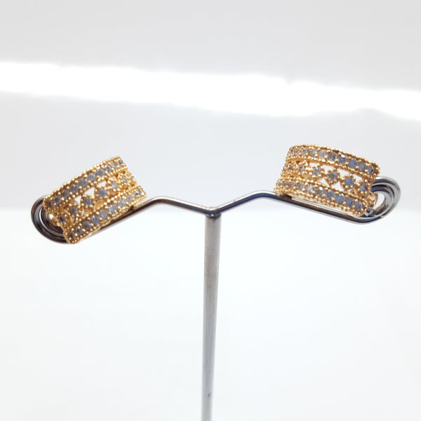 Stylish Zarcoon earrings Golden egfrgdb3l-f