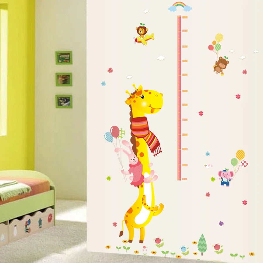 Sk9045 Cartoon Giraffe Wall Sticker