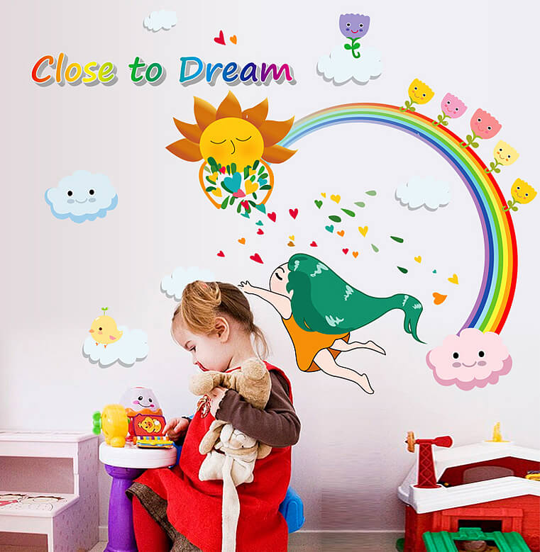 Rainbow Wall Stickers Decal