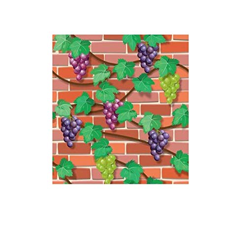 TBOP HOME Brick Wall Stickers Wallpaper For Home Decor (45 x 845 cm), (332 inche x 18 inche)-Grapes)