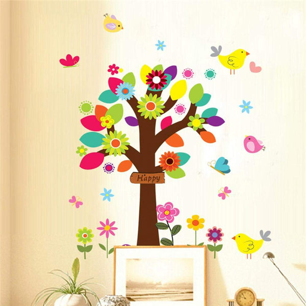 Mj9006v WATINC 49Pcs DIY Spring Tree Felt Board Craft Kit, Flower Leaf Butterfly Snail Bird Detachable Ornaments Spring Party Decoration for Kids, Activity Creative Game Wall Hanging Decor for Home Classroom