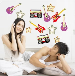Obral stiker dinding wall sticker musik  size 60x90 ay9154