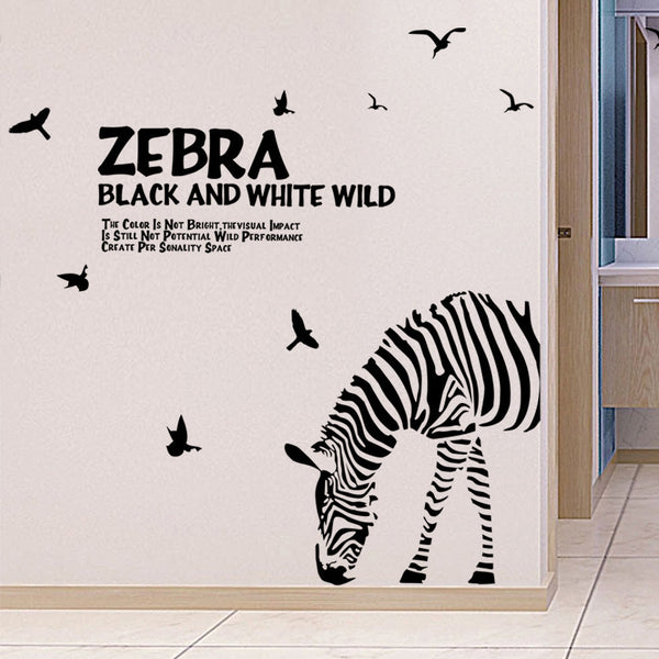 Zebra Wall Stickers DLX6017/LC6017a