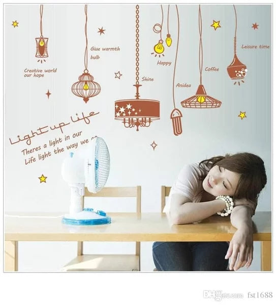 SK9001 LIGHT UP LIFE wallsticker wall sticker