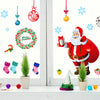 Santa Claus Christmas decoration glass doors windows of shops removable wall stickers Decoration AY226B 60*90 - AliExpress