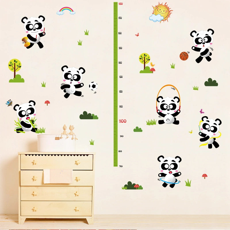 Sk9048 Cute Panda Wall Sticker