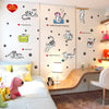 Sk9049 Small Naughty Cat Wall Sticker