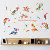 Sk9203 Watercolor Parrot Wall Sticker