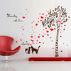 Sk9208 Cat Love Tree Wall Sricker