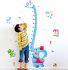 Sk9223 Trunk Elephant Height Kids Wall Sticker