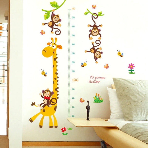 Sk9292 Giraffe and Monkey Wall Sticker