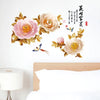 Sk9298 Peony Chinese Style Wall Sticker