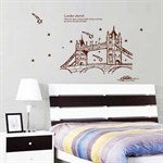Pearl Metal Wall Sticker London Sketch SIZE 60X90 AY9137