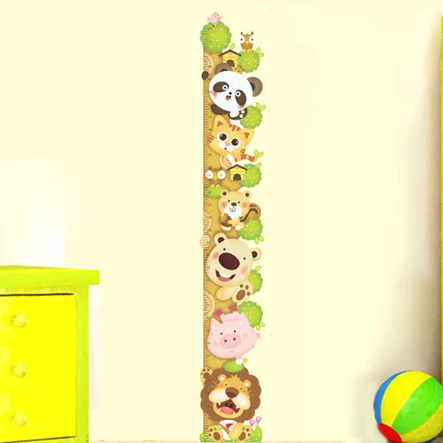 Measure height panda height pastes PVC wall sticker Abc1014