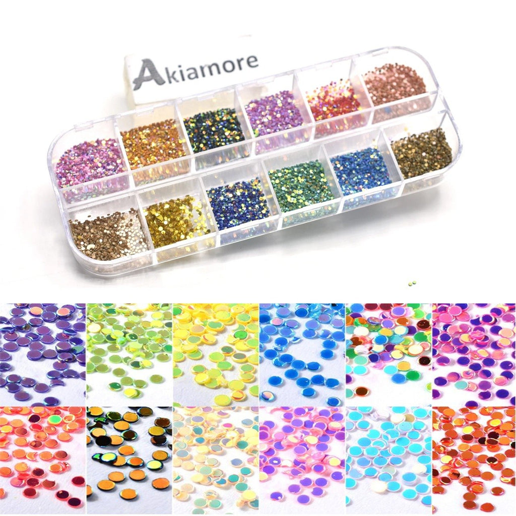 1 Box Hollow Studs Nail Art Rhinestone Multti Clear Flat Bottom Mixed Shape DIY Nail Art 3D Decoration In Wheel ntfrmir2d-1