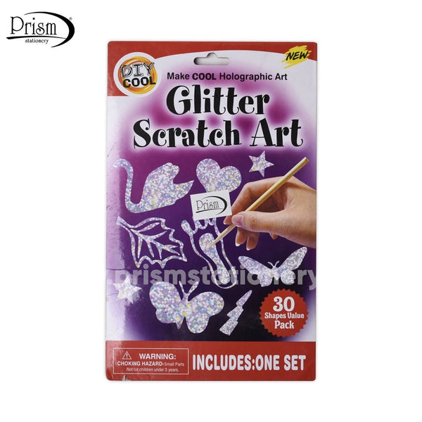 DIY Cool Glitter Scratch Art