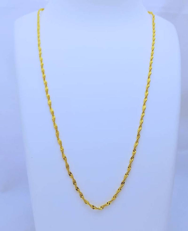 Golden simple chain design for girls and womens in disco Style Trending in Pakistan