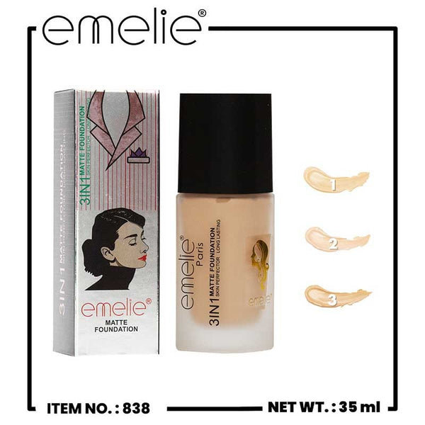 Emelie 3 In 1 Matte Foundation