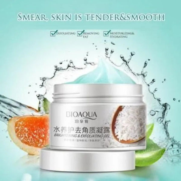 badgeBioaqua Rice Exfoliating Gel Exfoliating Facial Scrub Gel with Rice Extract 140 g