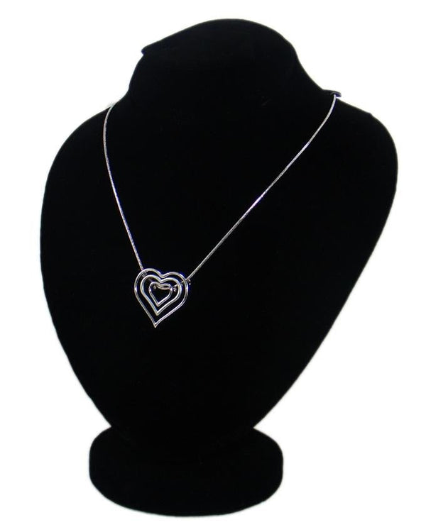 Metal Triple Heart Shape Pendant for Women