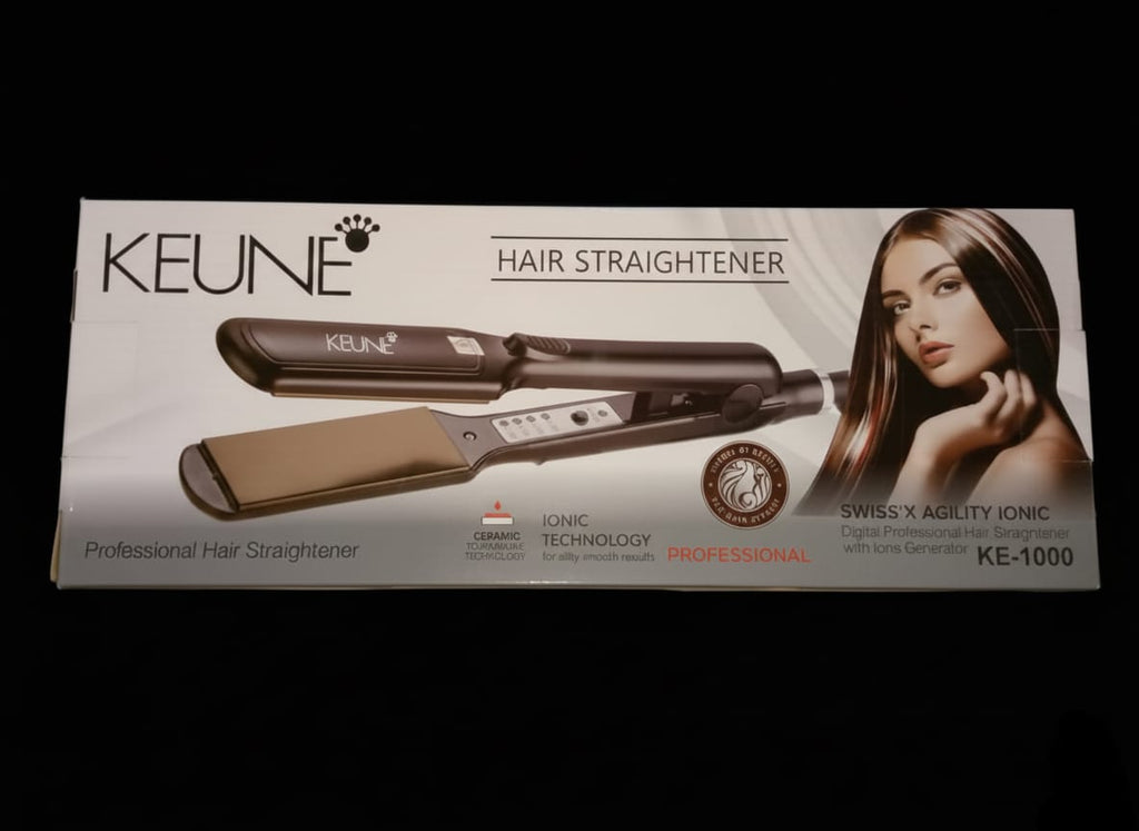 KEUNE ICONIC - HELLEN OF TROY PROFESSIONAL STRAIGHTENER - TEMPERATURE CONTROL STRAIGHTENING IRON - THE ART OF HAIR DESIGN - STRAIGHTENER  khsbkz7b-8