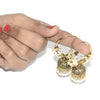 Indian Golden Bali Multi colour Pearl jhumka Earrings for Girls and Women