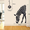 Lovely Zebra Animal Wall Stickers XL8057