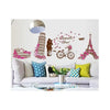 Eiffel Tower Wall Sticker Love Romance Wall Sticker For Home Decor.