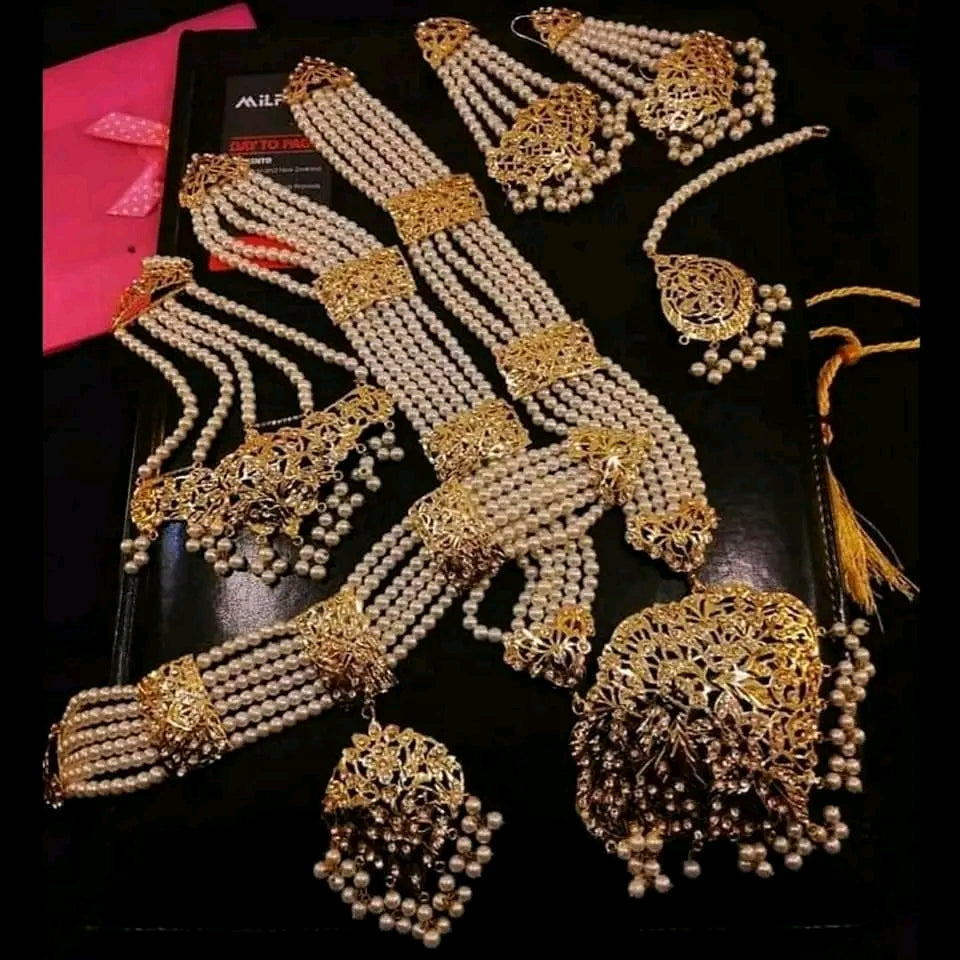 Hyderabadi Set manjous bridal dobule pearl jtfrpda1k-f