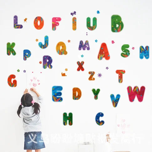 Colorful Alphabet Wall Sticker [50 x 70cm] xy8073