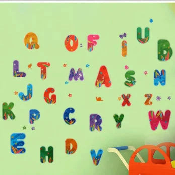 Colorful Alphabet Wall Sticker [50 x 70cm] xy8073