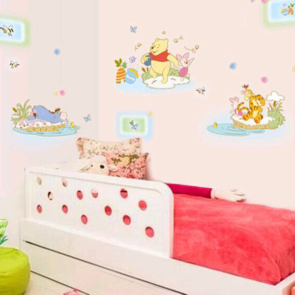 Winnie the Pooh with friends Children's wall sticker size 60x90 df5076