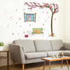 The Peach Trees Blossom and Cats Wall Sticker