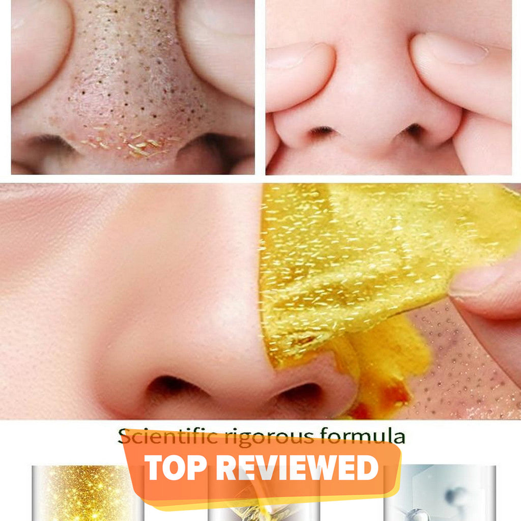 HUDA BEAUTY Gold Collagen Peel off Mask Deep Cleaning Blackhead Removal Acne Treatment 1-Pcs hbgmgdz3a-a