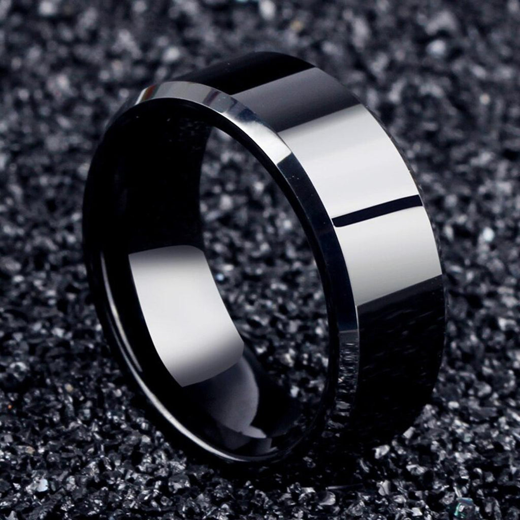 Black  Ring For Men. mg18bkf3w-4