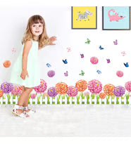 Flowers and Butterflies Wall Sticker, Decorative Adhesive Film, TUNC Simplicity Wall Decor size 50x70 xls7145