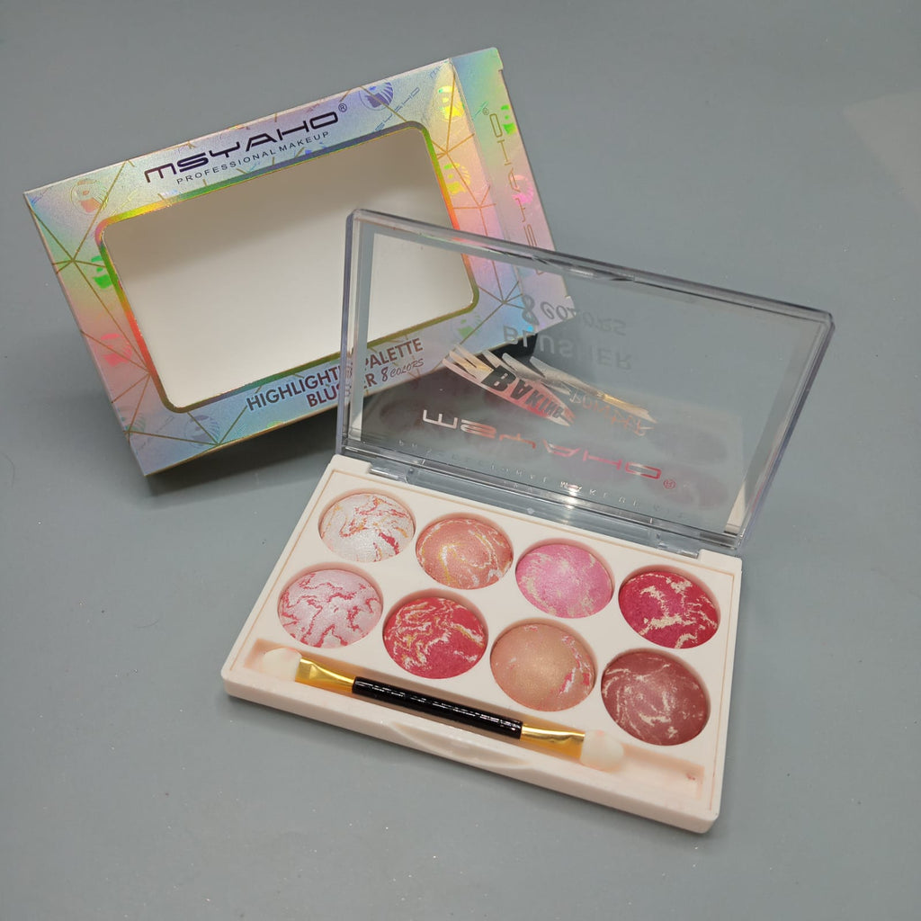 MSYAHO 8 IN 1 FASHION BLUSHER BAKED PALETTE