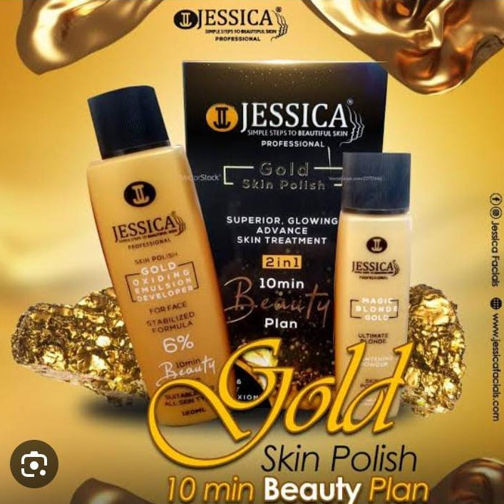 Jessica 24K Gold 2In1 Skin Polish - 120ml