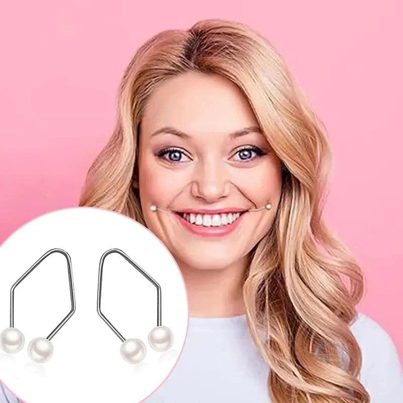 2 Pcs Dimple Makers, Dimple Trainer for the Face, Cheeks, Smile Exerciser, Smile Makers, Develop Natural Dimples